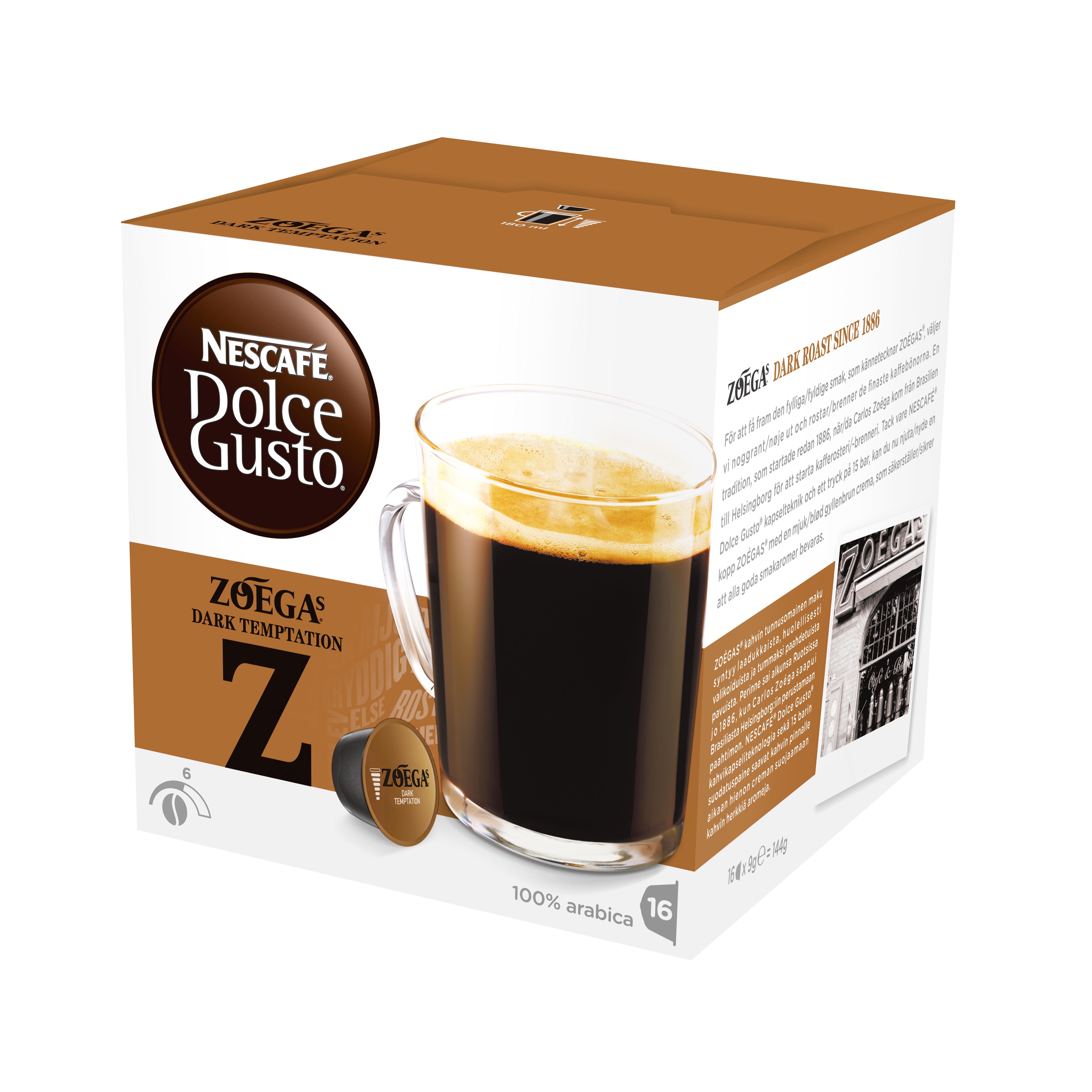Nescafè Dolce Gusto kapsler - Zoegas Dark Temptation