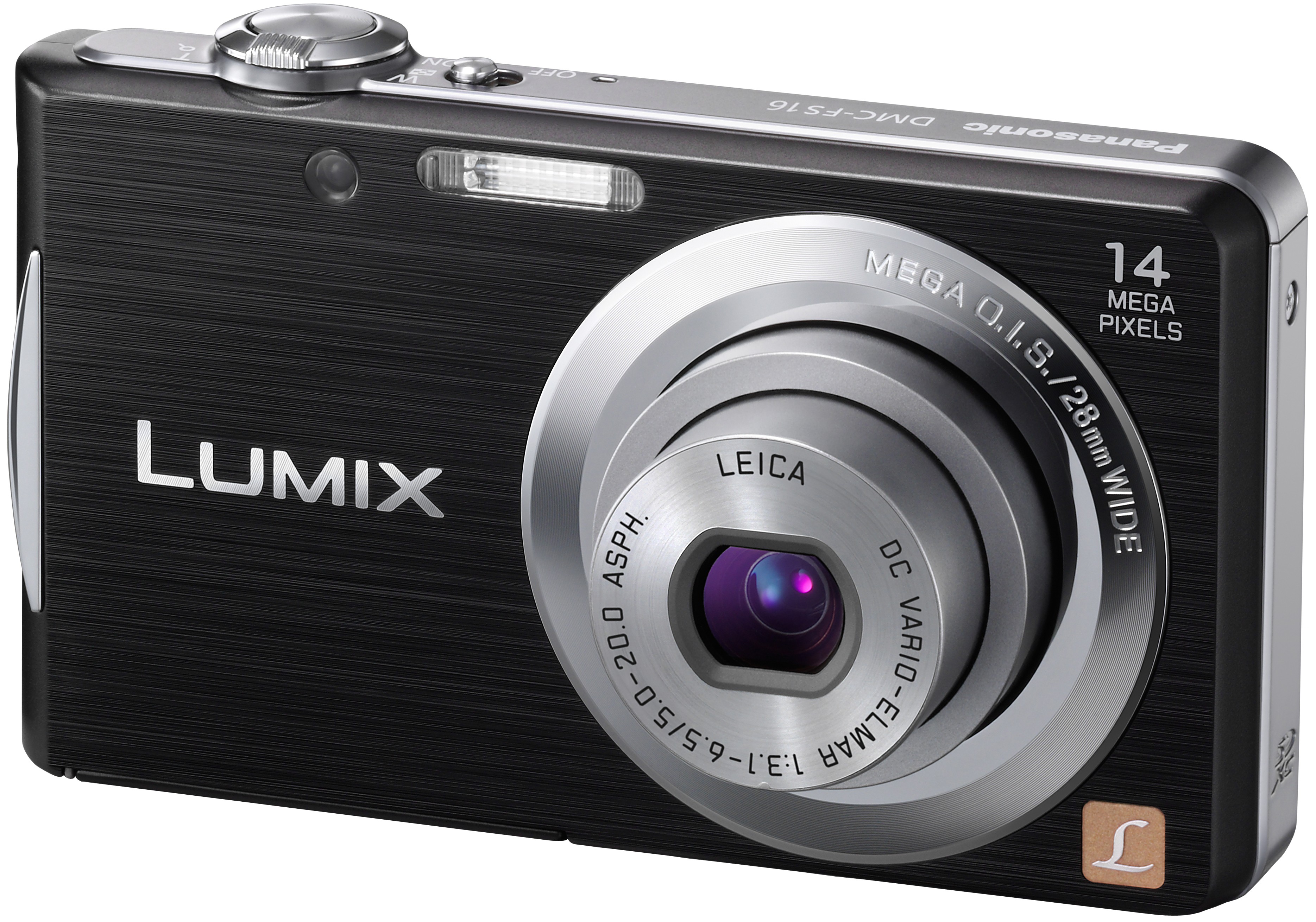Panasonic LUMIX kompaktkamera DMC-FS16 (svart)