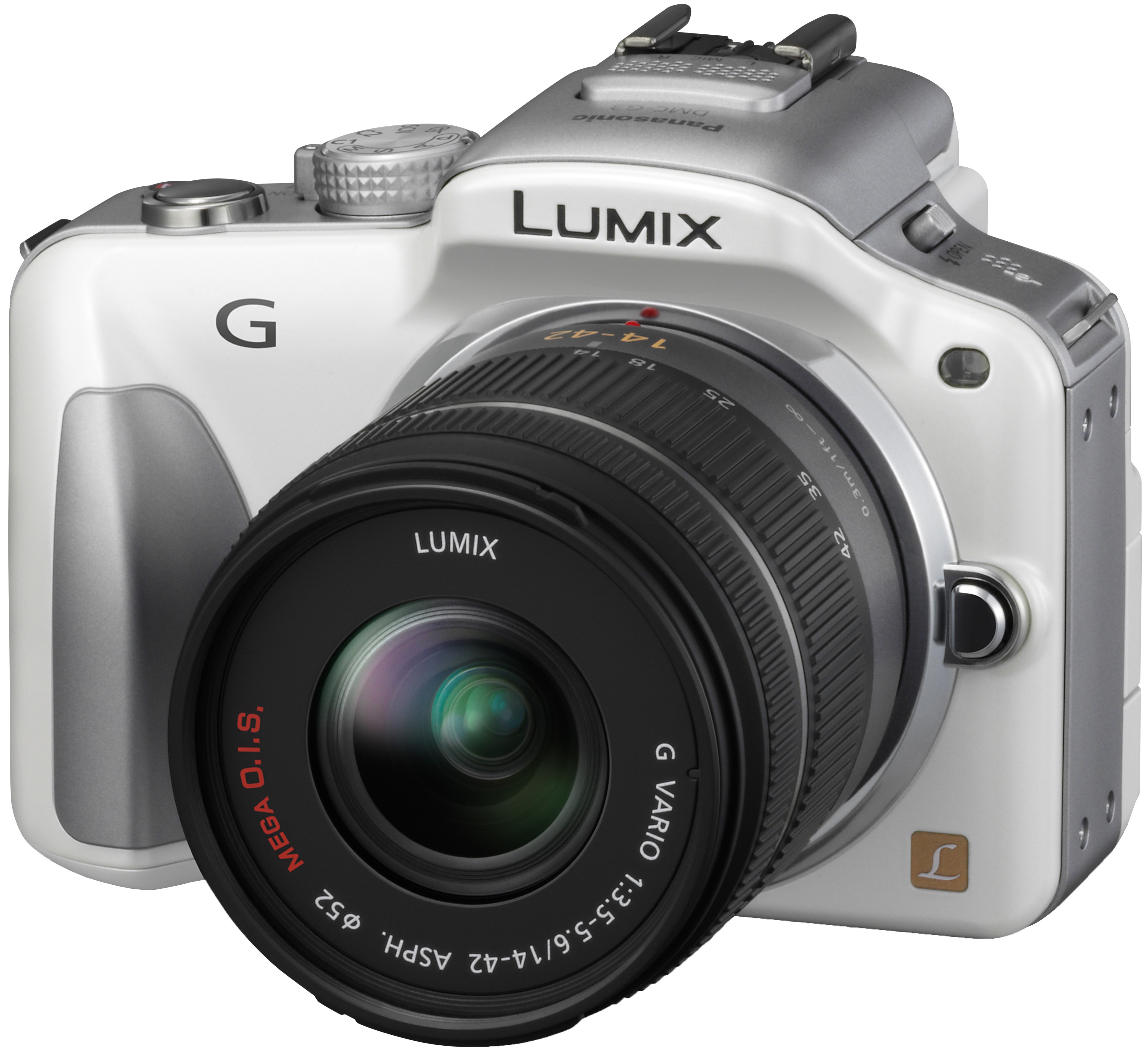 Panasonic DMC-G3 14-42mm Systemkamera (vit)