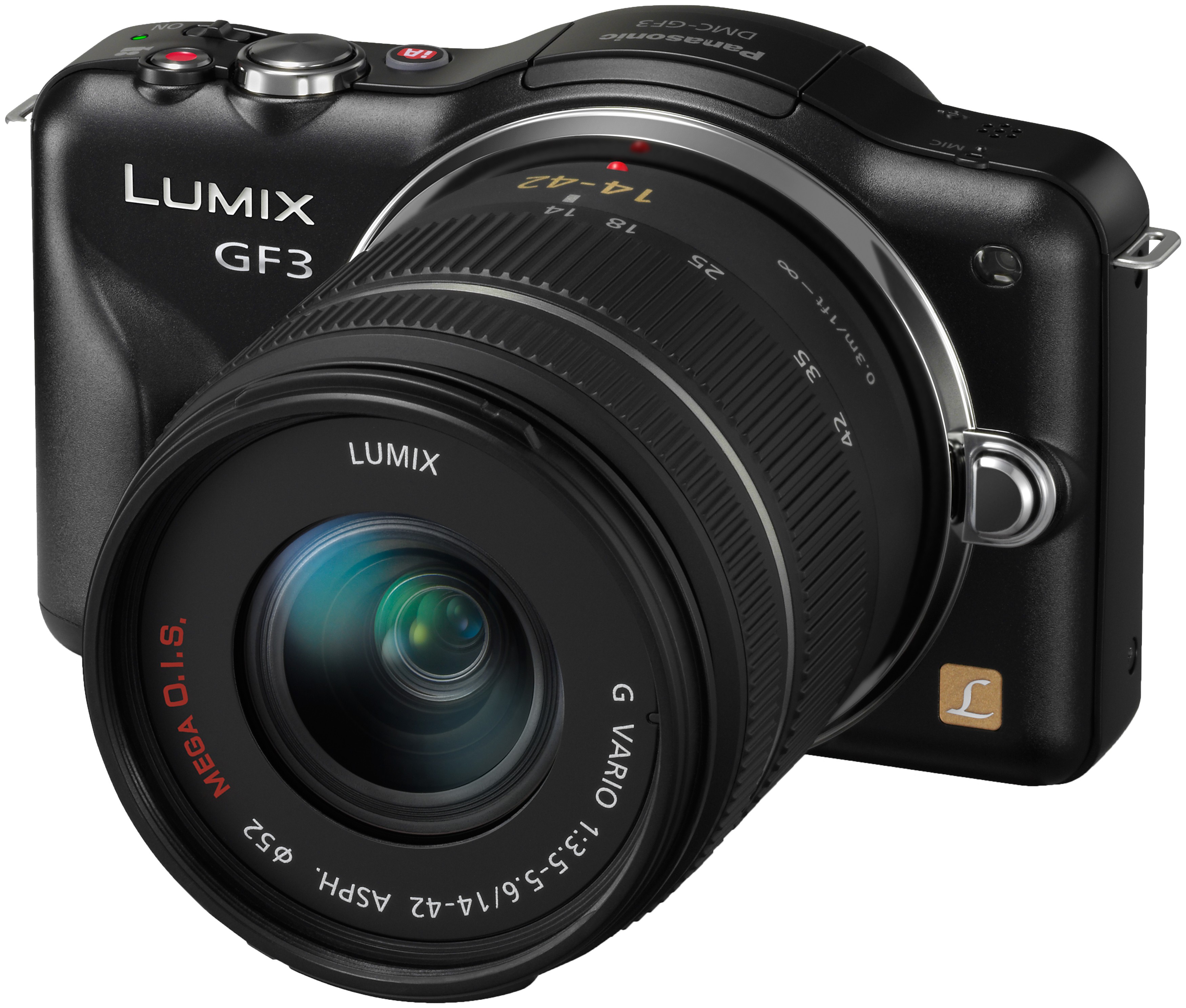 Panasonic DMC-GF3 14-42mm Systemkamera (svart)
