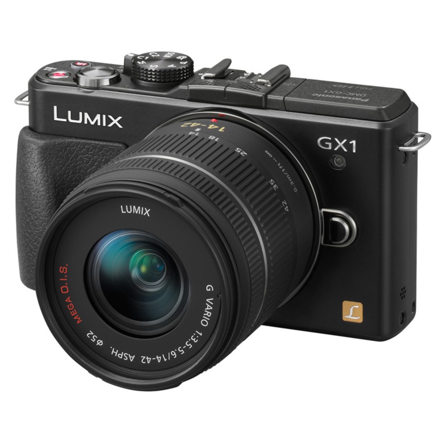 Panasonic LUMIX GX1 kompakti järjestelmäkamera (musta