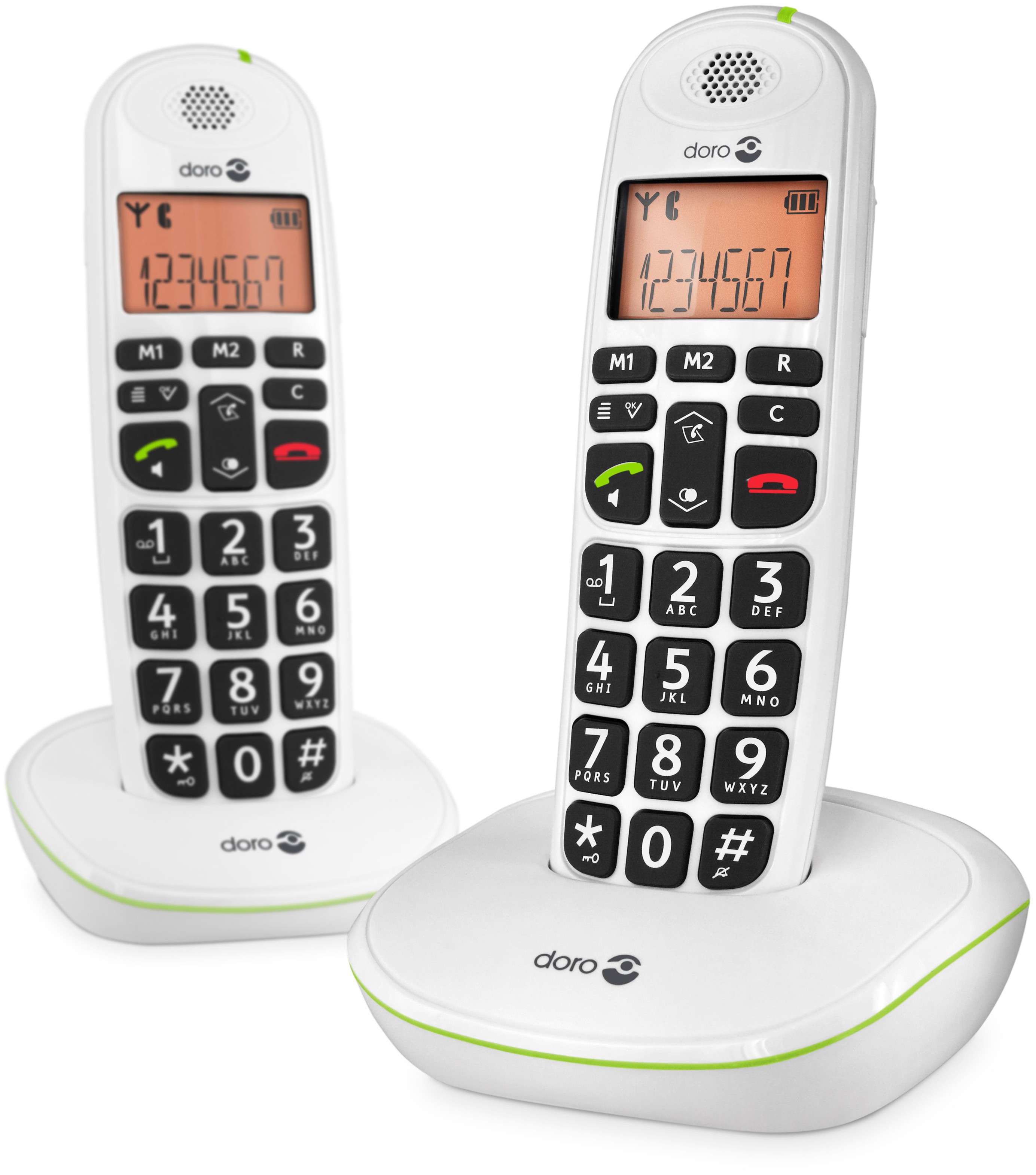 Doro PhoneEasy 100W Duo Telefoner (vit)
