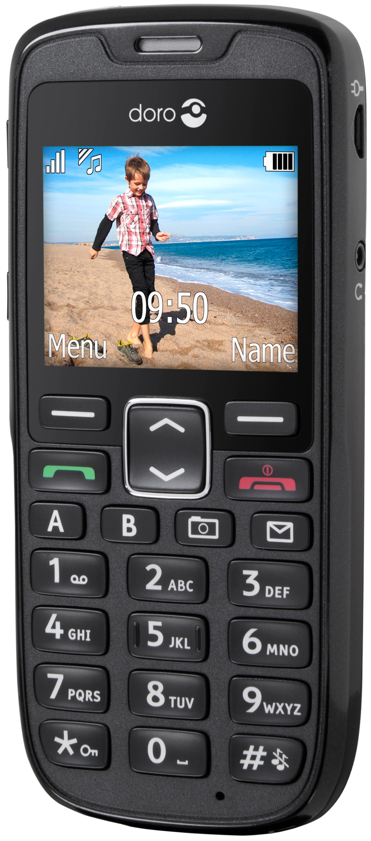 Doro PhoneEasy 515 mobiltelefon (sort)
