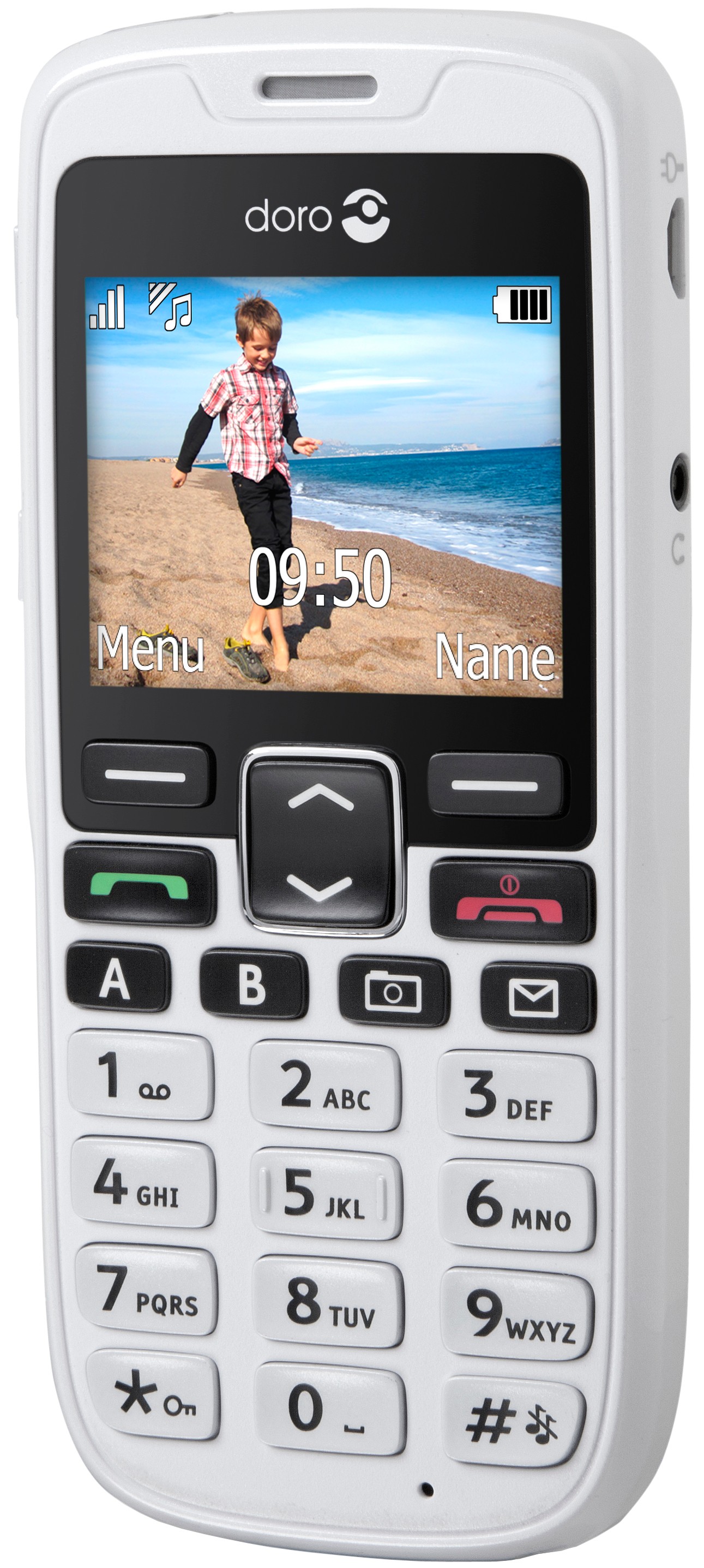Doro PhoneEasy 515 mobiltelefon (hvit)