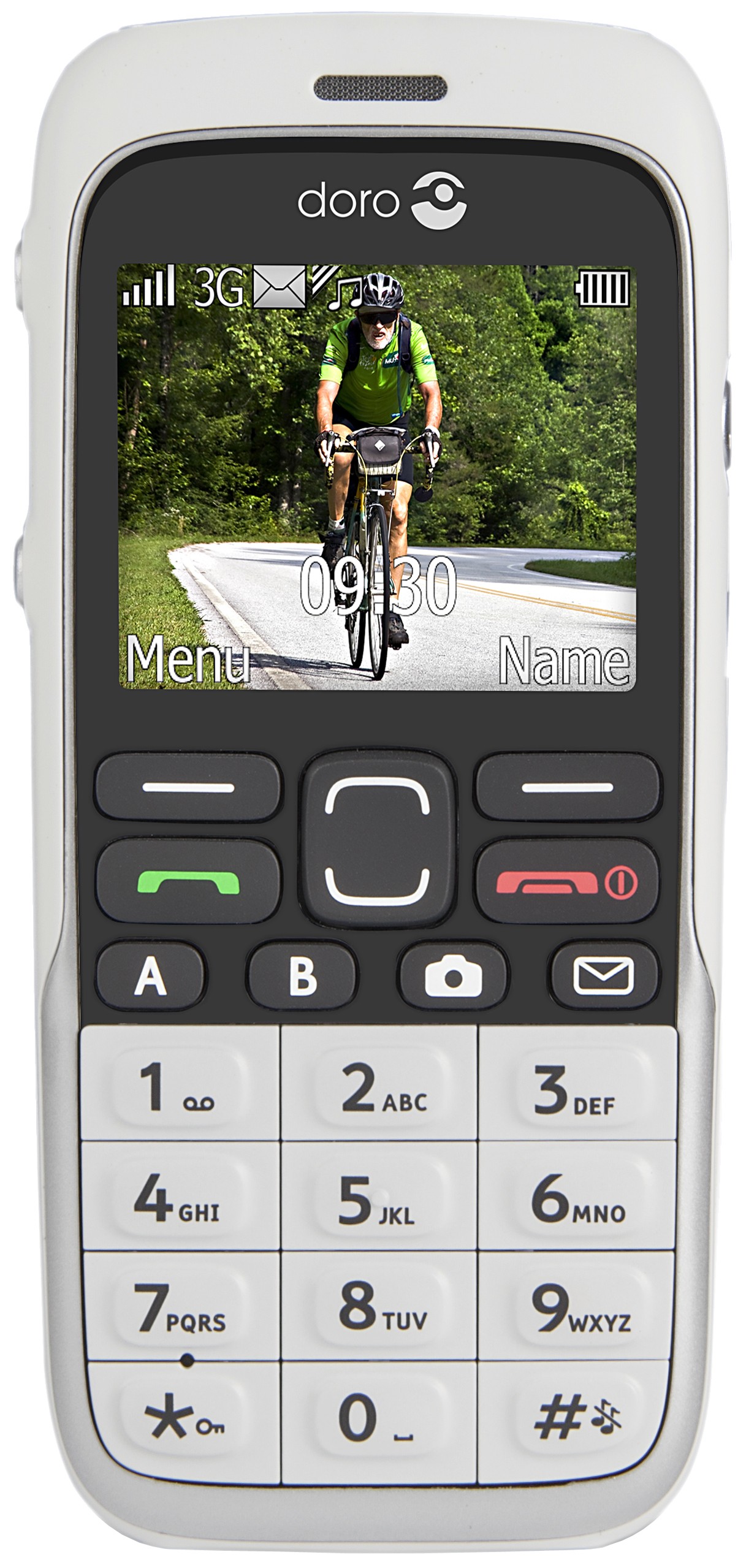 Doro PhoneEasy 520X mobiltelefon (hvit)