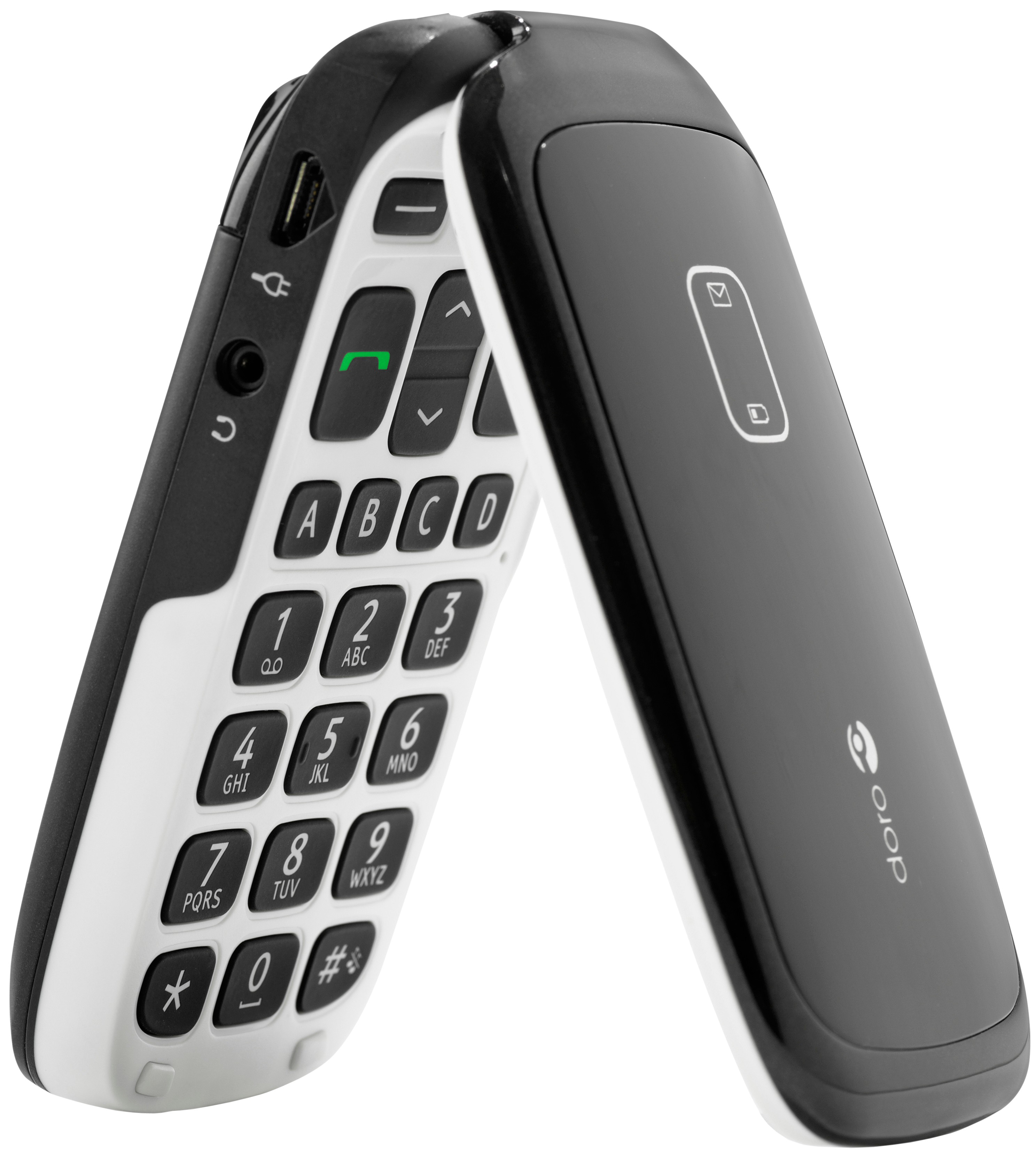 Doro PhoneEasy 614 Mobiltelefon (svart)