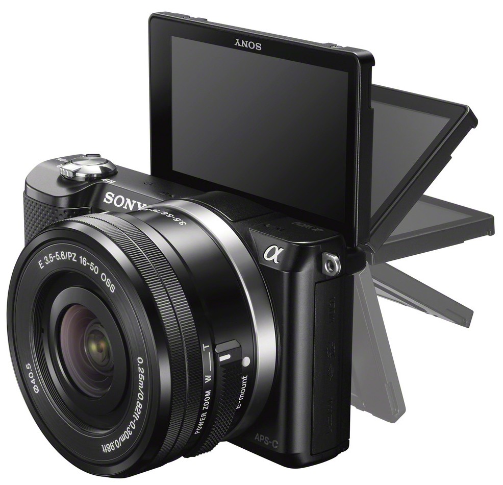 Sony A5000 Systemkamera + 16-50mm objektiv (svart)