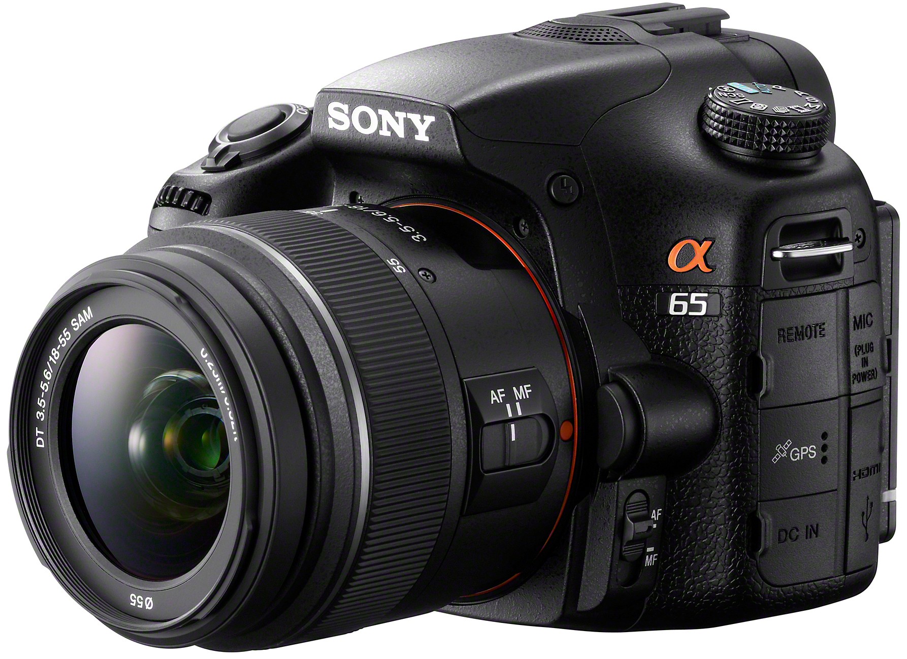 Sony Alpha A65 Systemkamera med 18-55mm objektiv