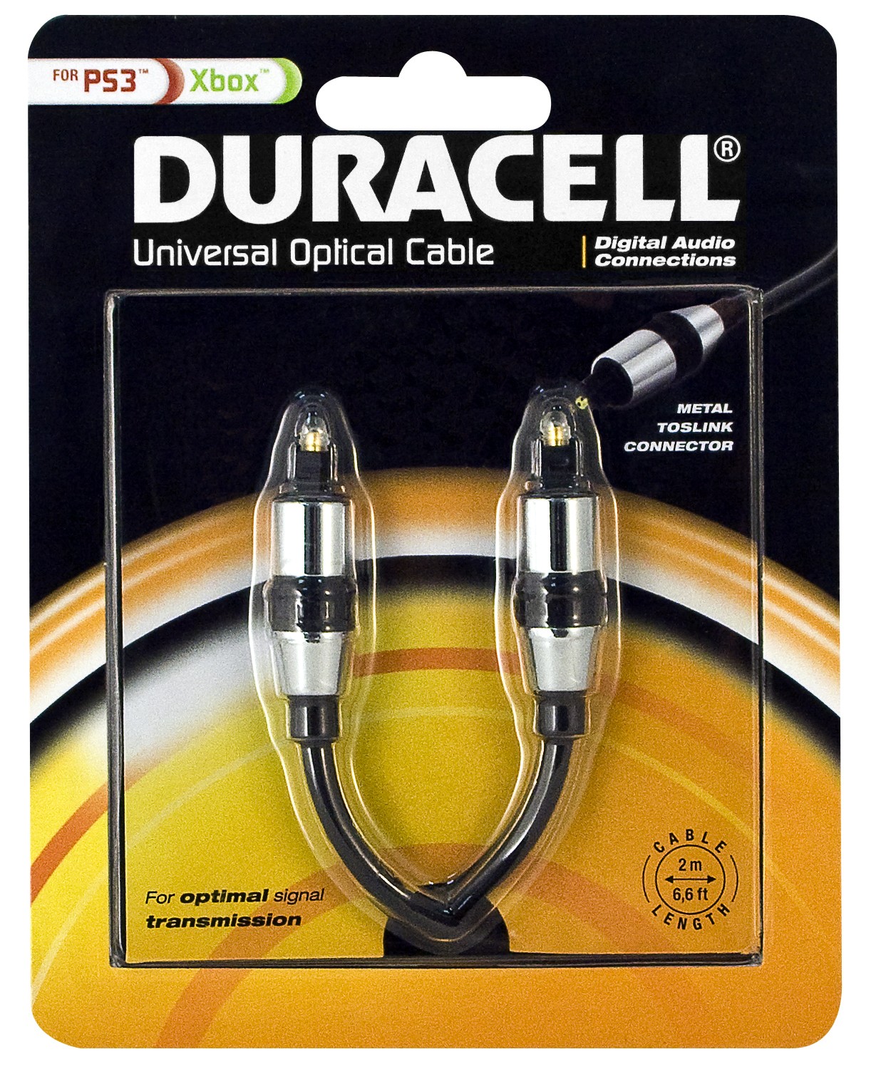 Duracell Universell Optisk kabel - 2 meter
