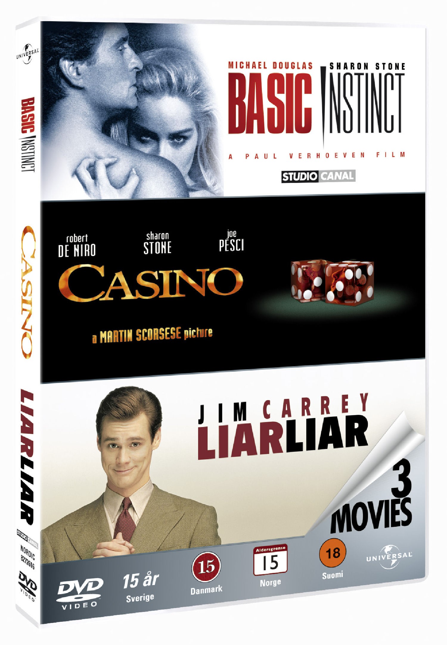 Basic Instinct + Casino + Liar Liar (DVD)