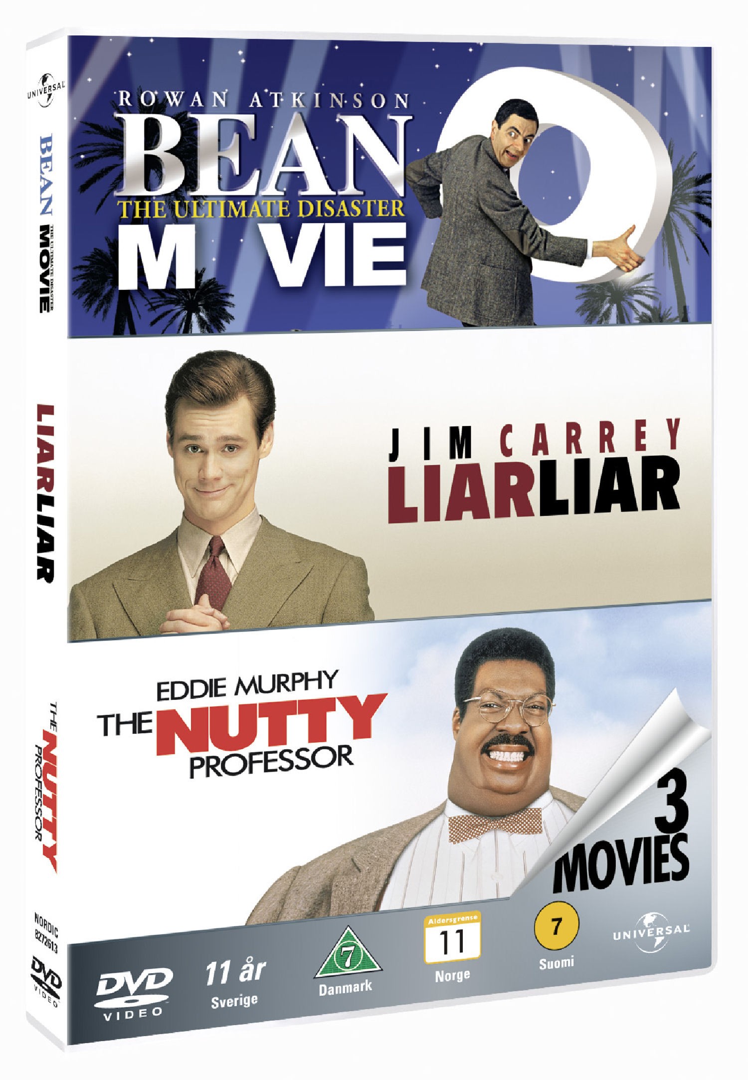 Bean The Movie + Liar Liar + Nutty Professor (DVD)