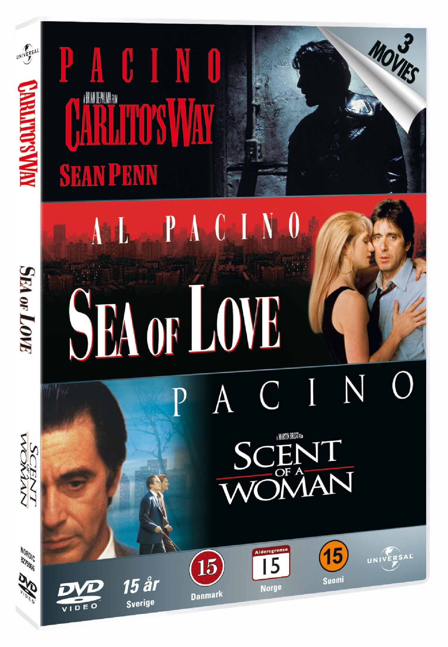 Carlito's Way + Sea of Love + Scent of a Woman (DVD)