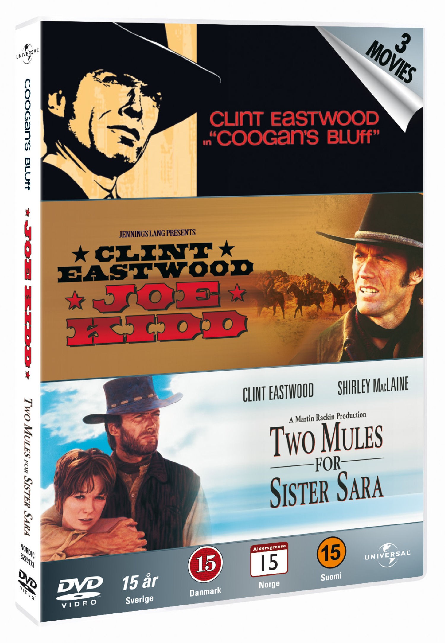 Coogan's Bluff + Joe Kidd + Two Mules for Sister Sara