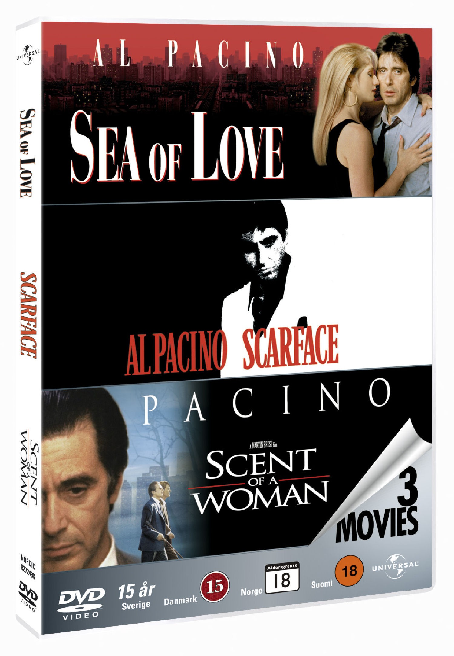 3TR Sea of Love/Scarface/Scent of a Woman (DVD)
