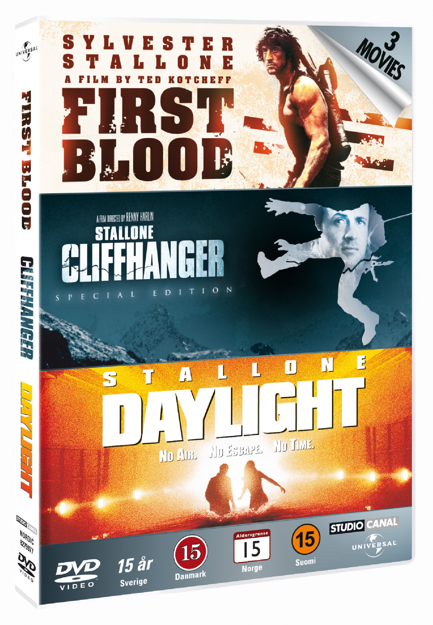 3TR First Blood / Cliffhanger / Daylight (DVD)
