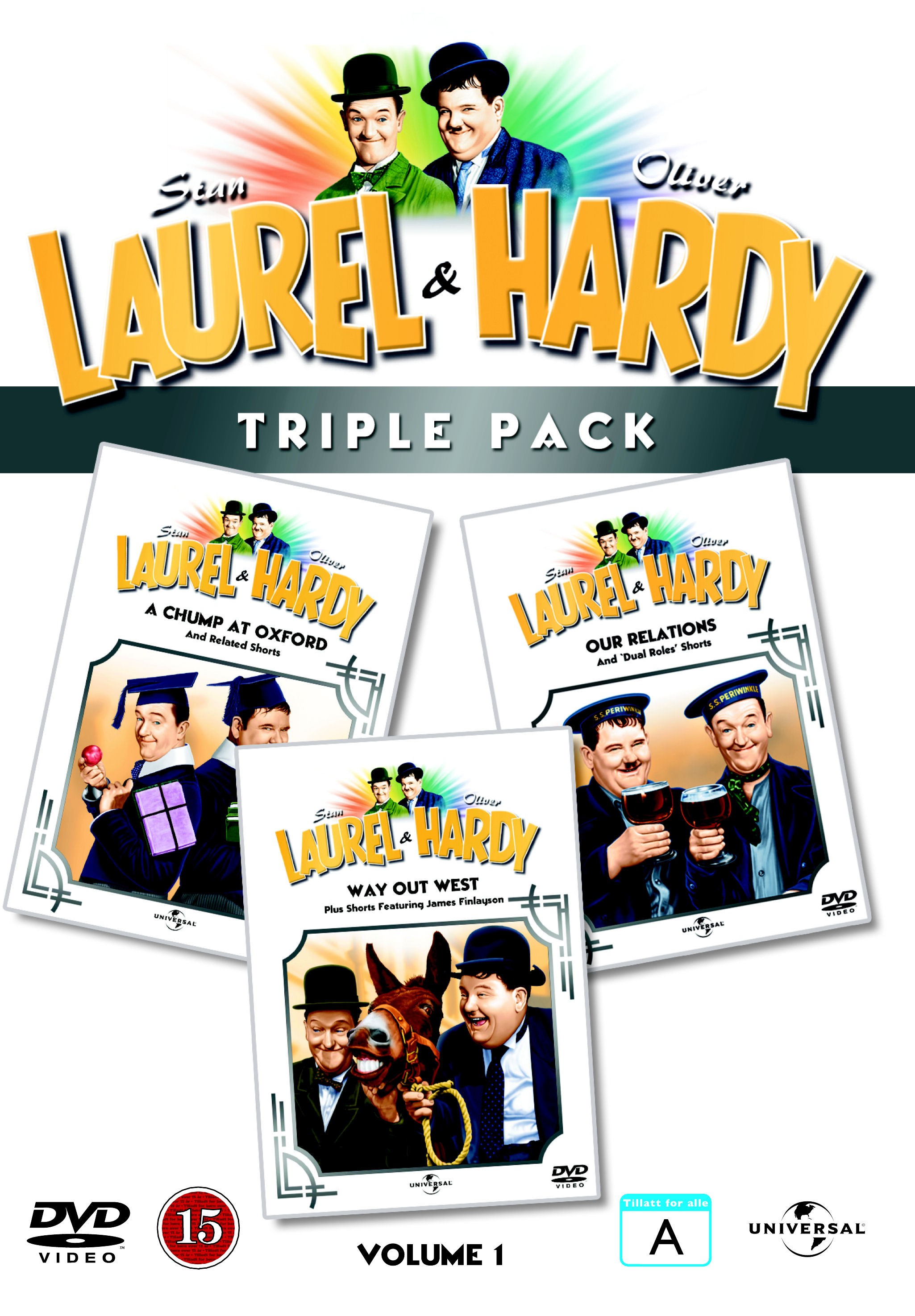 Gøg og Gokke triple pack:  Vol. 1 (DVD)