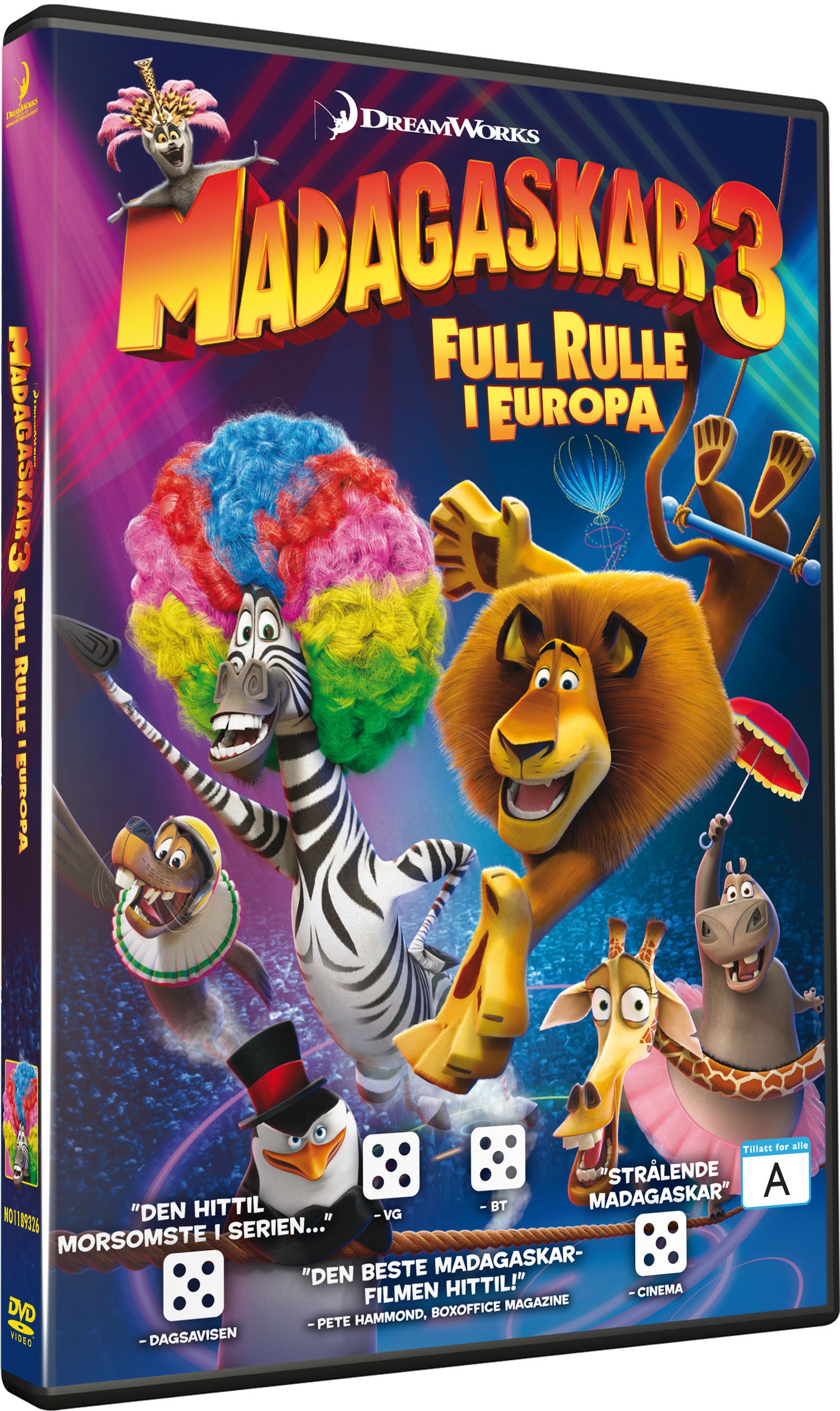 Madagascar 3: Full rulle i Europa (DVD)