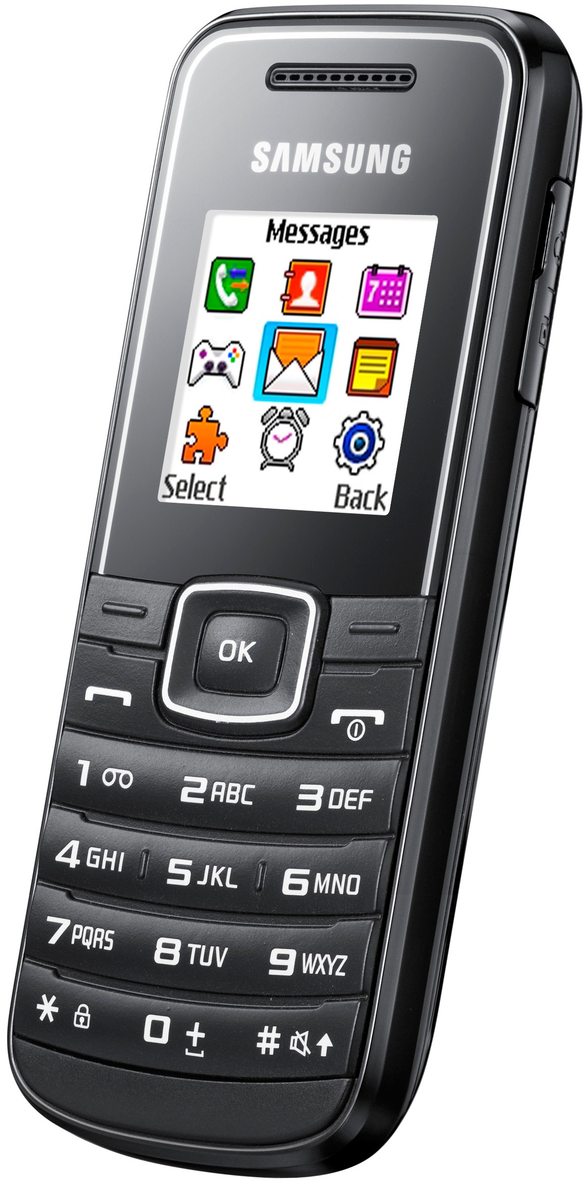 Samsung E1050 mobiltelefon (sort)
