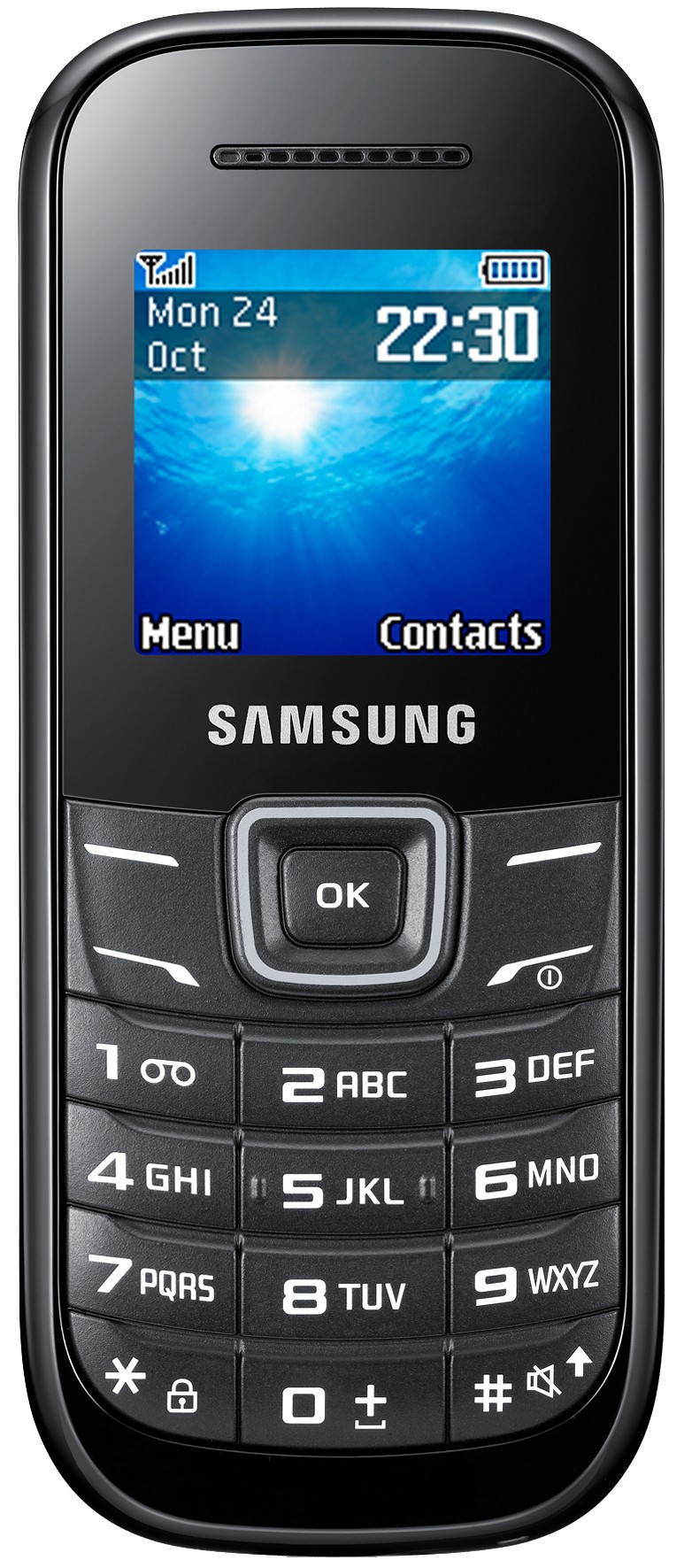 Samsung E1200 Mobiltelefon (svart)