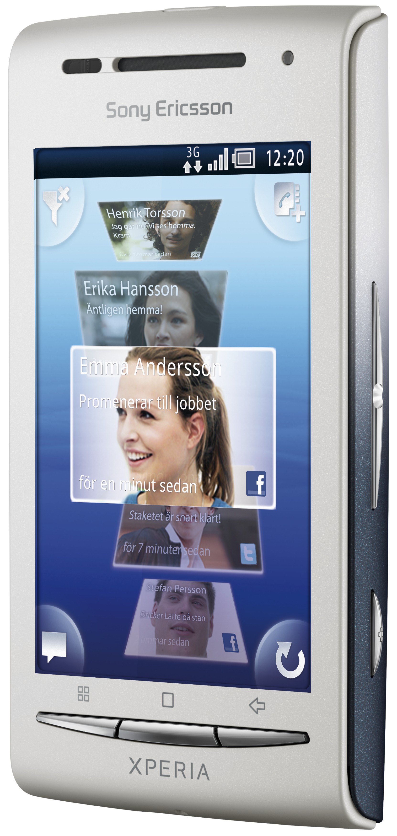 Sony Ericsson Xperia X8 Smartphone (bl&aring;)