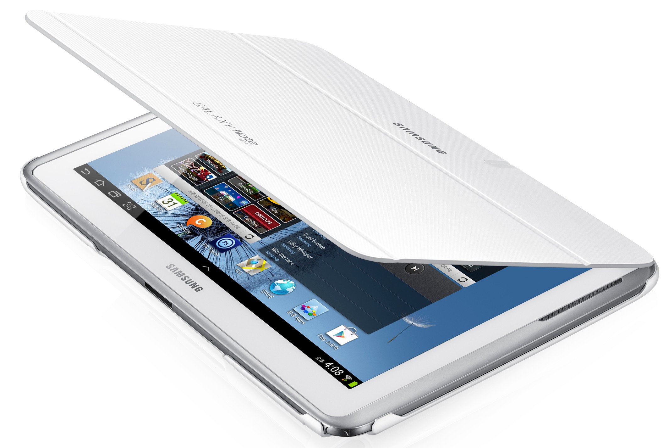 Samsung Book Cover deksel for Galaxy Note 10.1" (hvit)