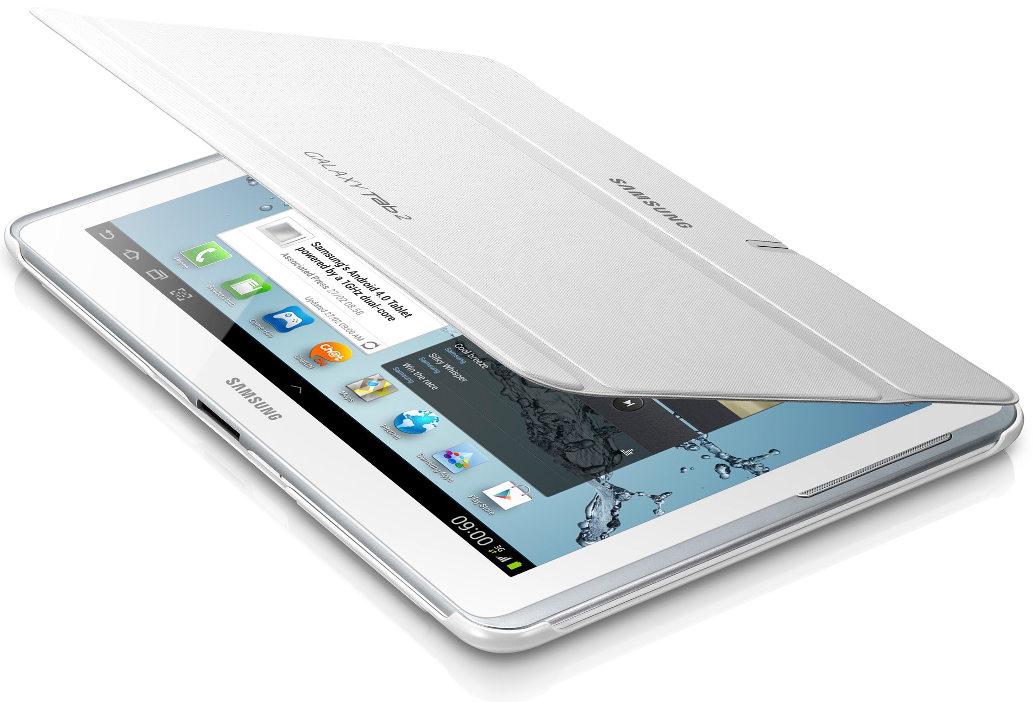 Samsung 10.1" tablet cover (hvid)