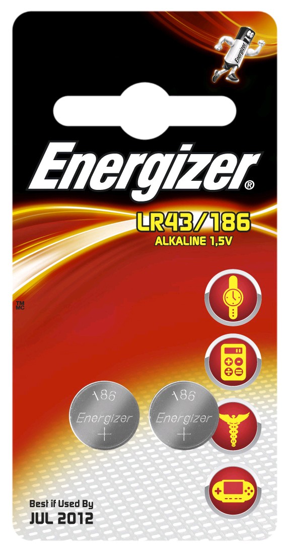 Energizer Batterier Knappcell LR43 (2 st)