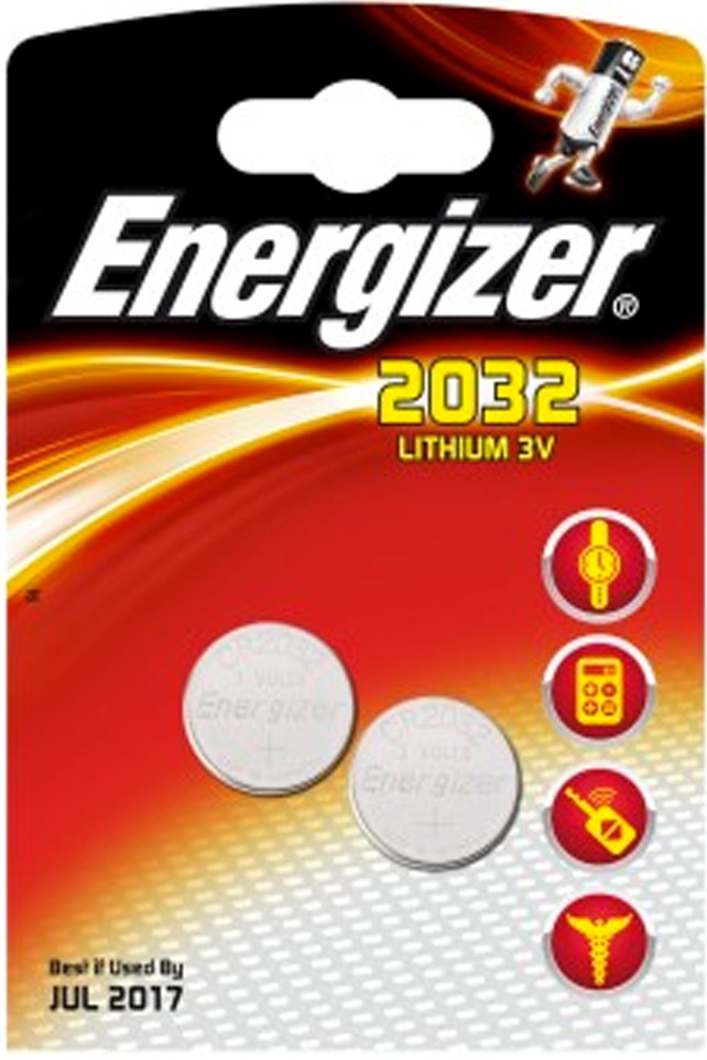 Energizer spesialbatteri CR2032 (2 stk)