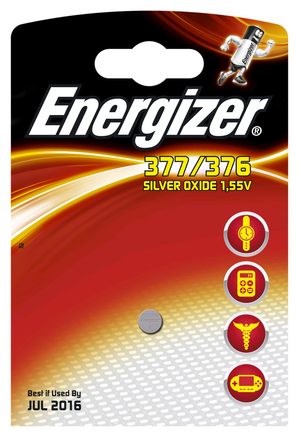 Energizer Batteri Knappcell 377/376 (1 st)