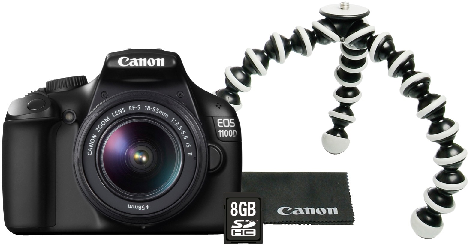 Canon EOS 1100D + 18-55IS II + 8GB + tripod