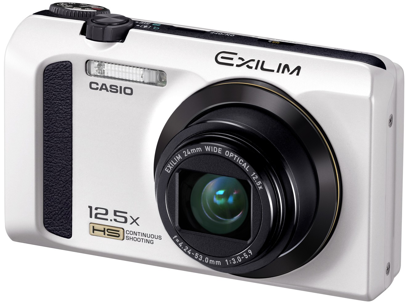 Casio Exilim EX-ZR300 kompaktkamera (hvit)