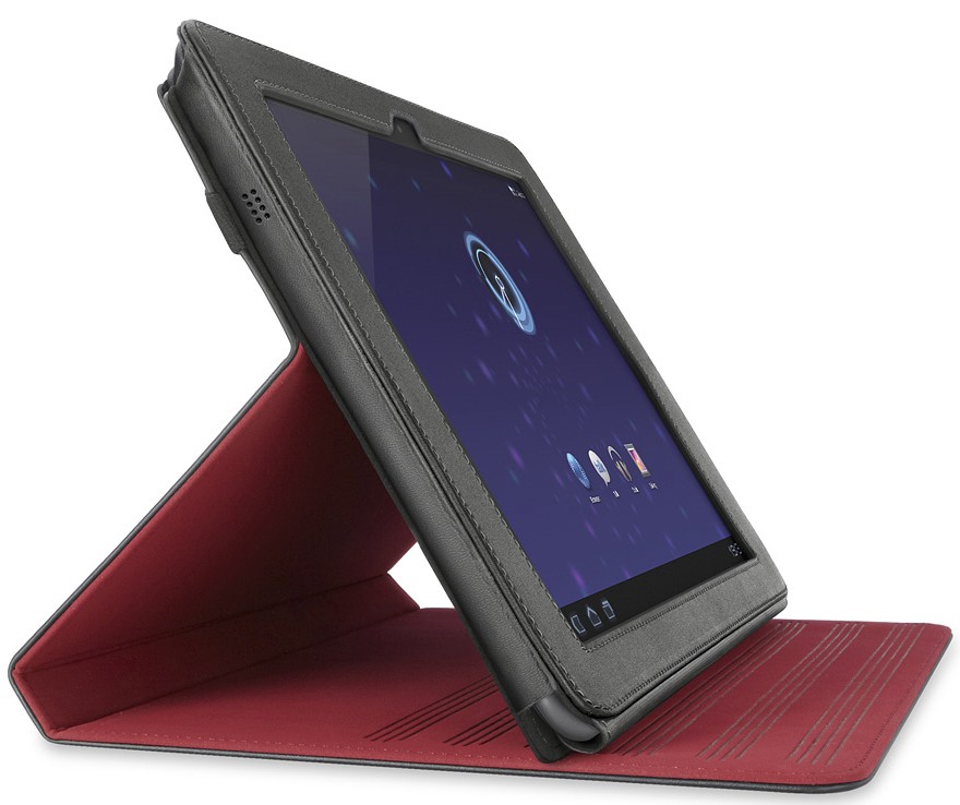 Belkin etui for 10.1" Galaxy nettbrett (sort/r&oslash;d)