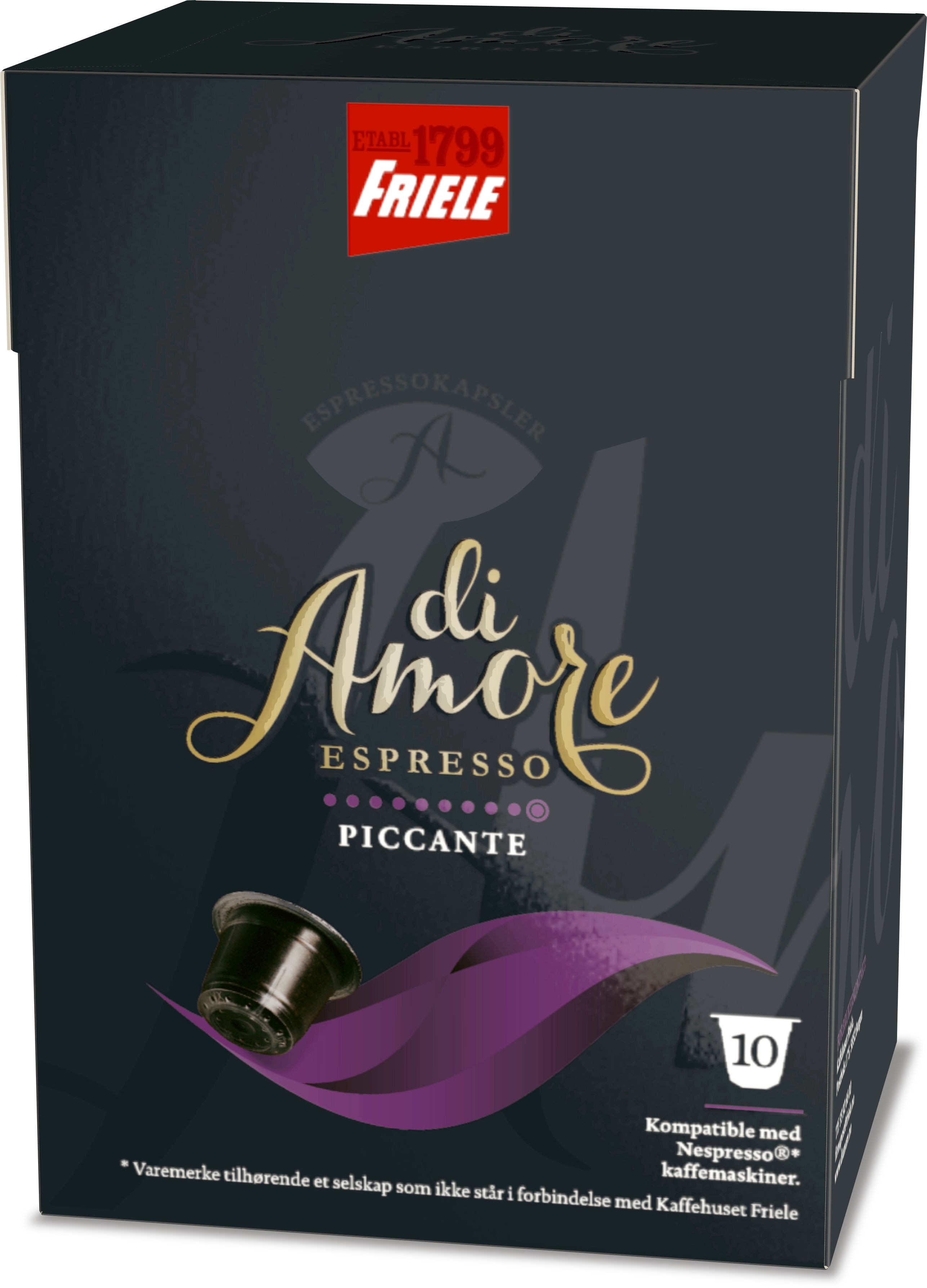 Friele diAmore kapsler - Espresso Piccante