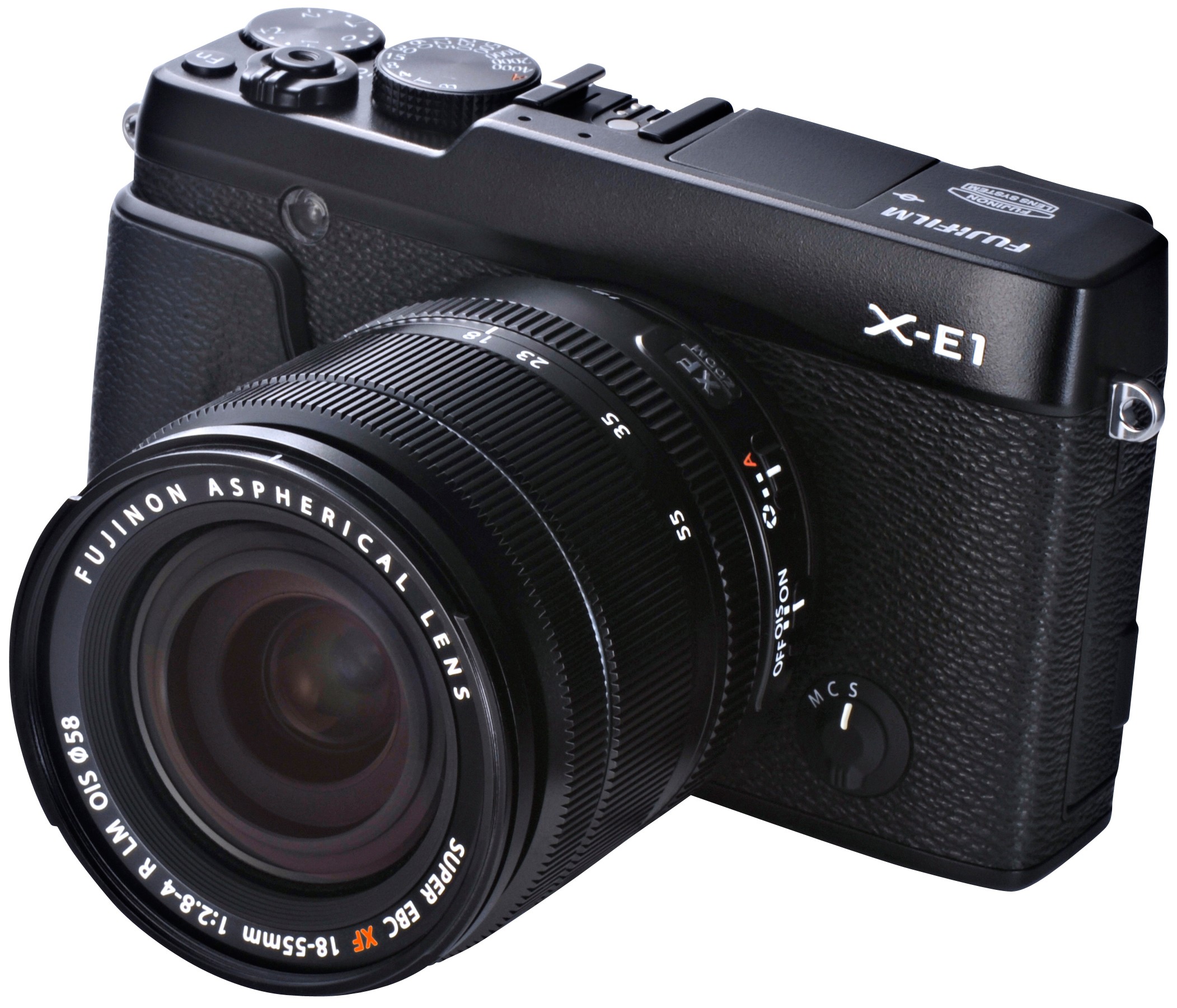 Fujifilm X-E1 kompakt systemkamera m/18-55mm (sort)