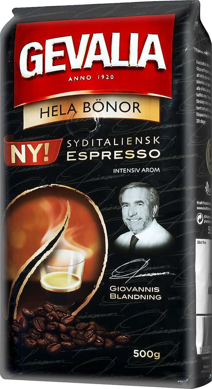 Gevalia Syditaliensk Espresso kaffebønner