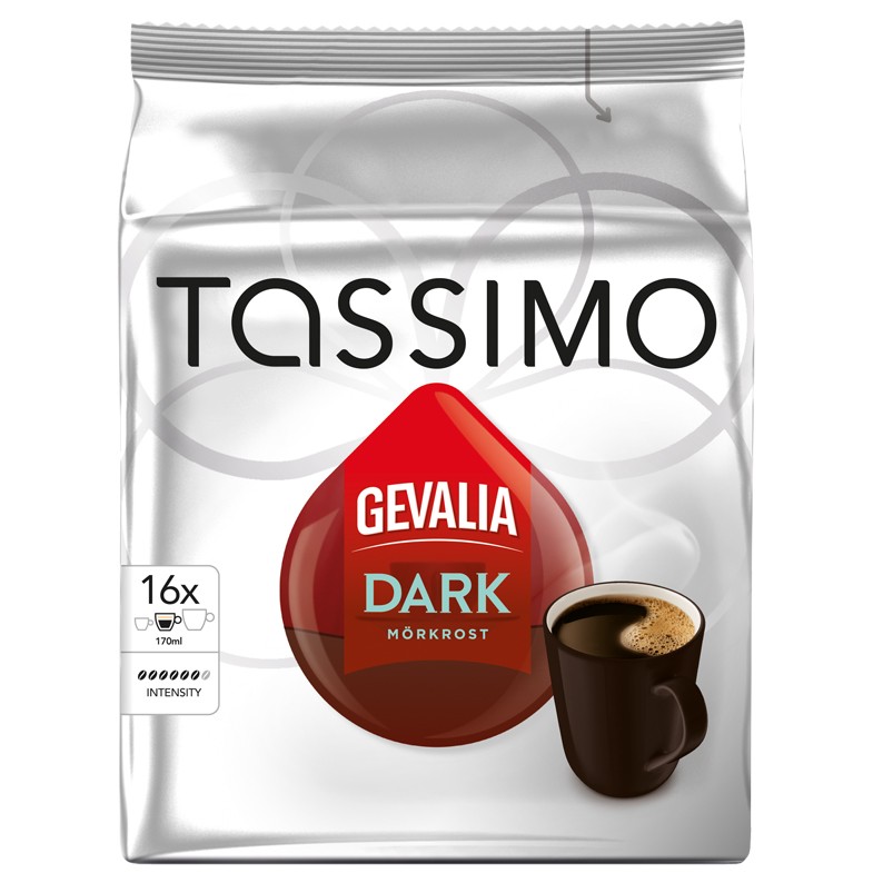 Gevalia Tassimo kapsler - Dark Roast