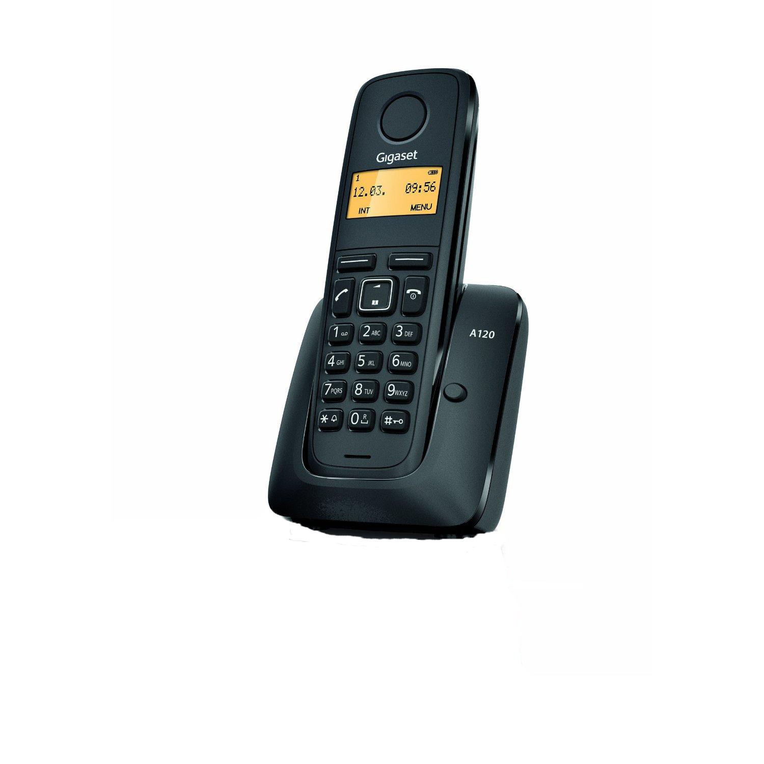 Siemens Gigaset A120 (čierny) – bezdrôtový telefó