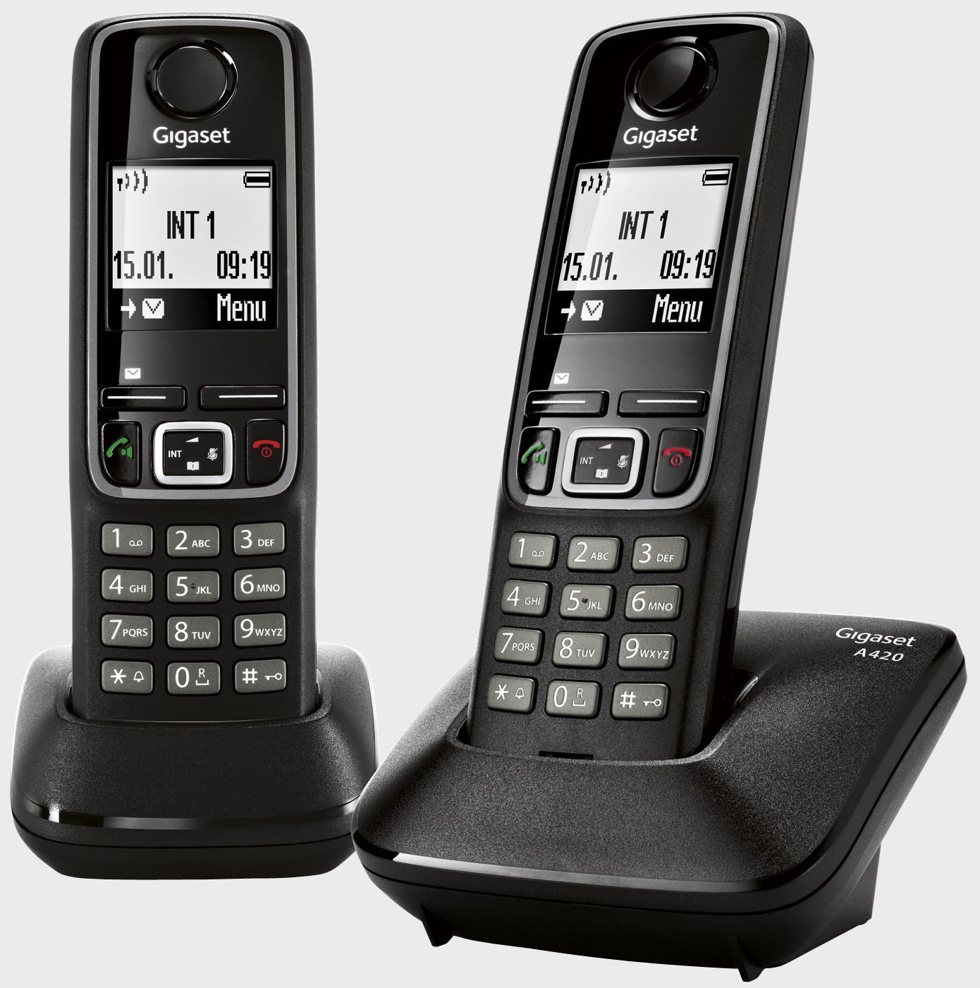Siemens Gigaset A420 Duo (čierny) – bezdrôtový telefón