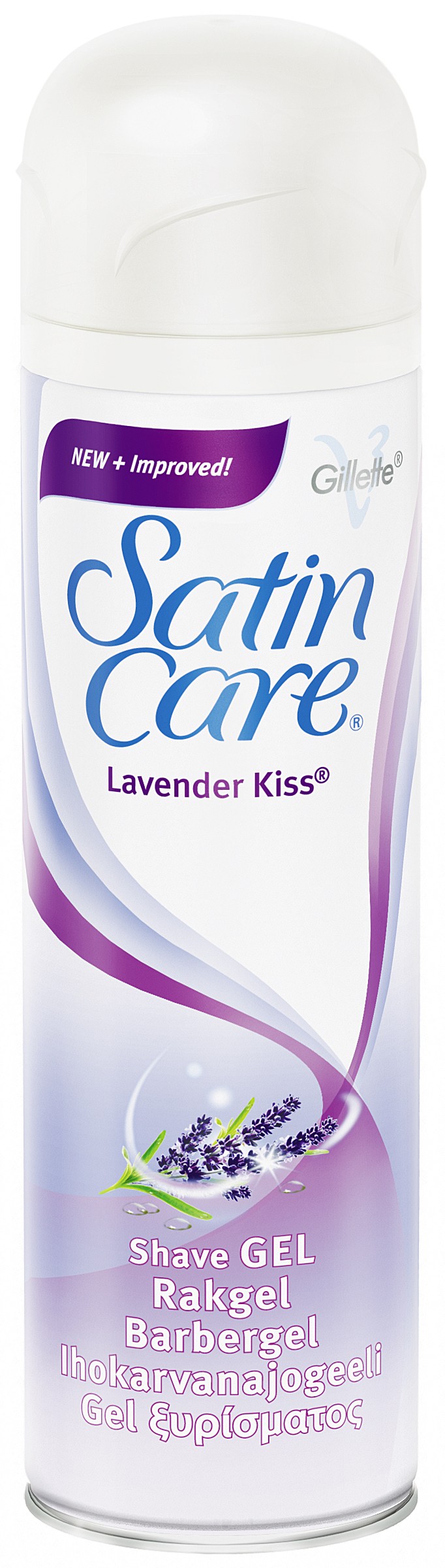 Gillette Satin Care Lavender Kiss barbergel