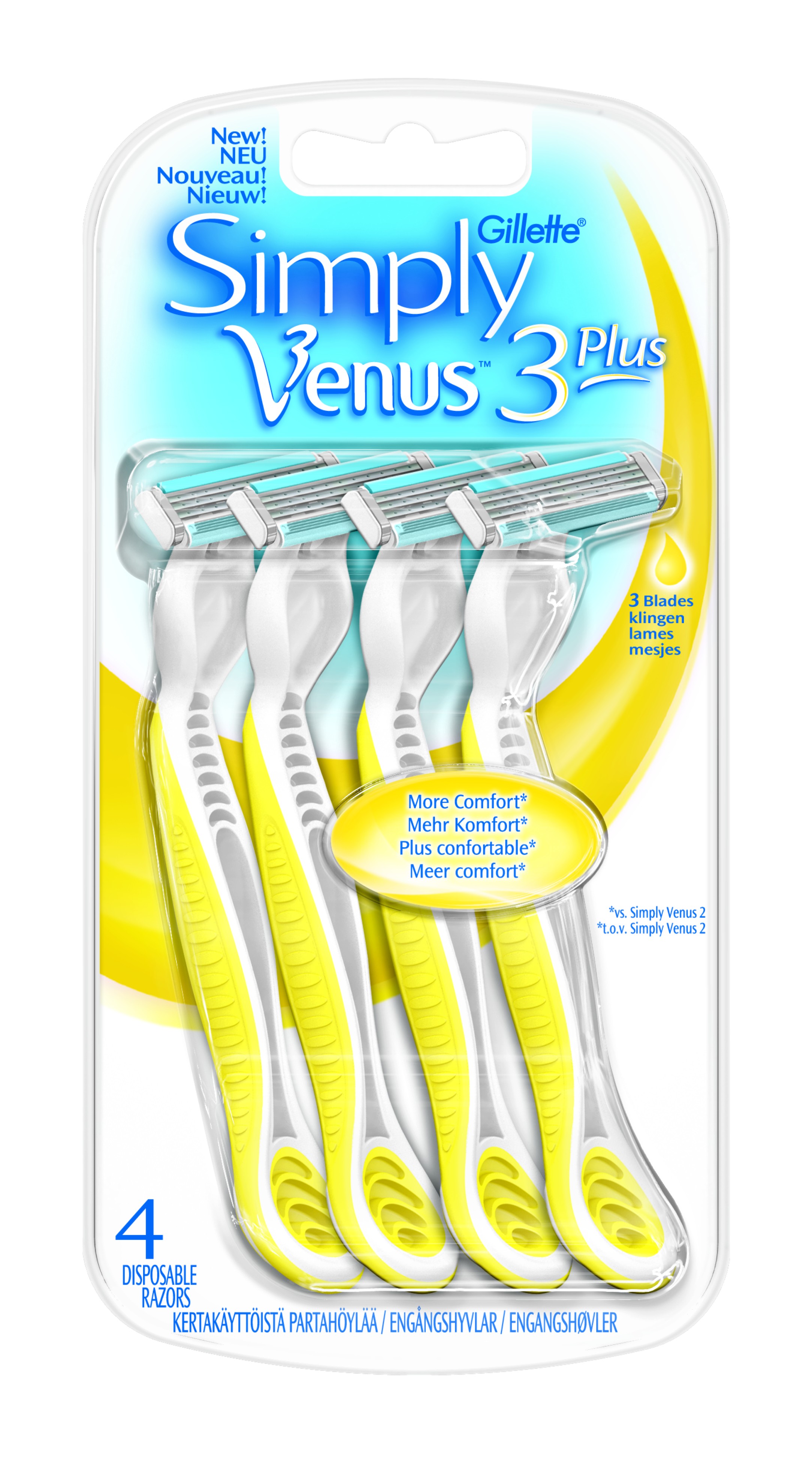 Gillette Simply Venus 3 Plus Female barberhøvel