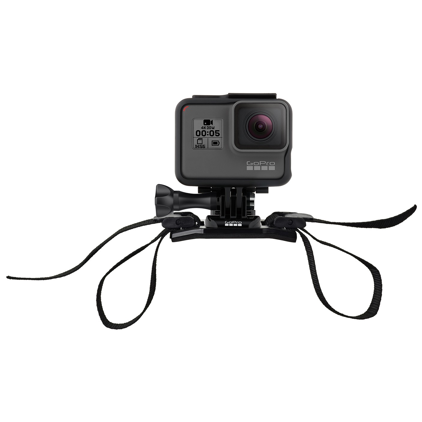 GoPro feste til ventilert hjelm