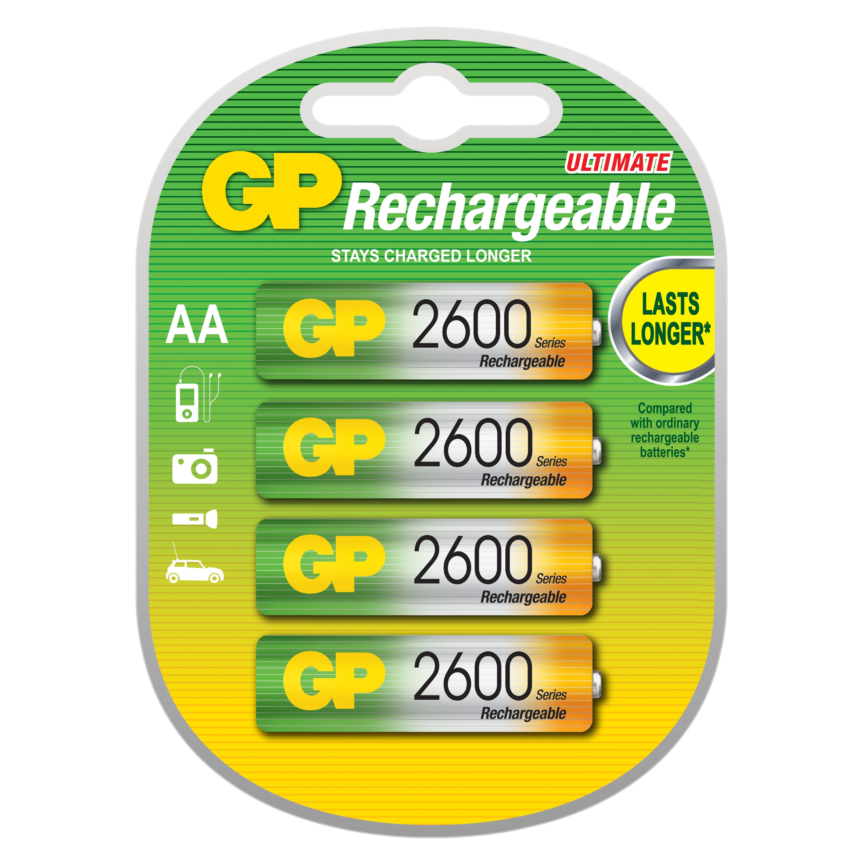 GP batterier NiMH AA (4 stk)