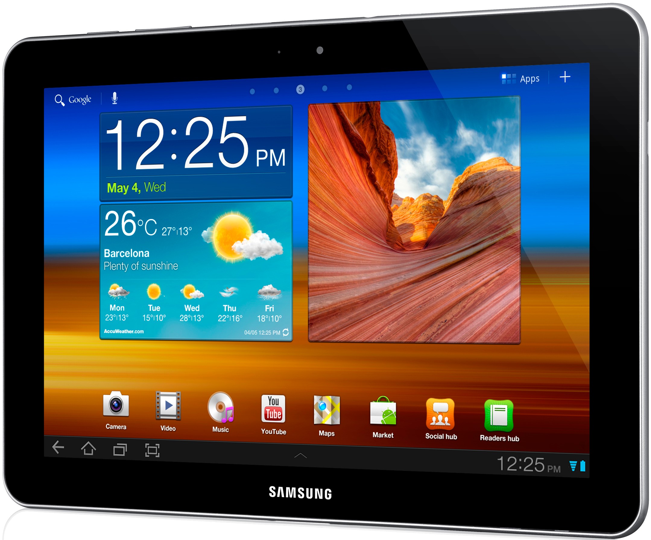 Samsung Galaxy Tab 8.9" Wi-Fi 16 GB (hvit)