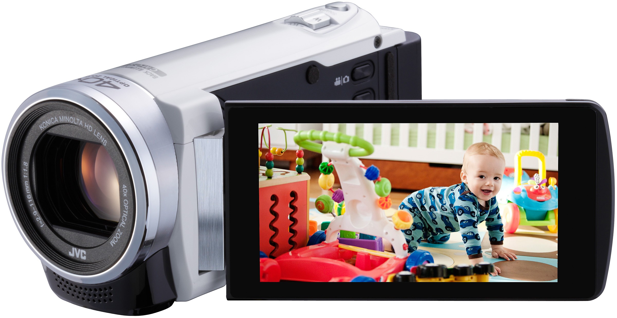 JVC Everio GZ-EX215 videokamera (valkoinen)