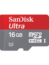 SanDisk microSDHC Ultra 16GB Class 10 + SD adaptér - paměťová karta