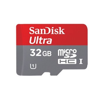 SanDisk microSDHC Ultra 32GB Class 10 + SD adaptér - paměťová karta