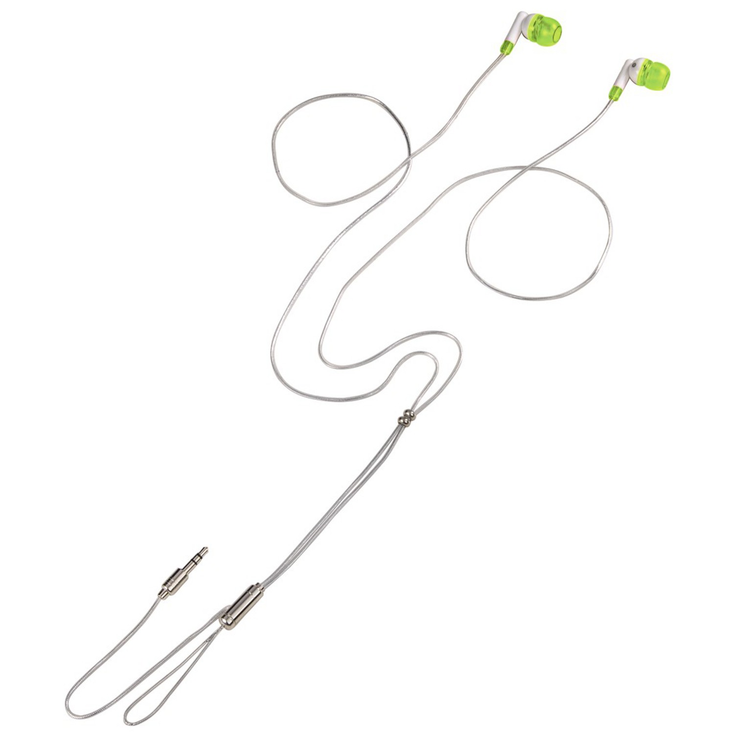 Sluch&aacute;tka ME-490,  špunty, b&iacute;lo-zelen&aacute;
