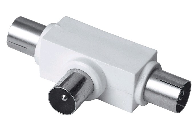 Hama Koaxial Antennsplitter 2 Kontakter - 1x Plugg