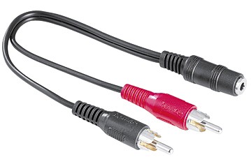 Hama Ljudkabel AUX 3.5mm - 2x RCA