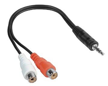 Hama Ljudadapter AUX 3.5mm - 2x RCA